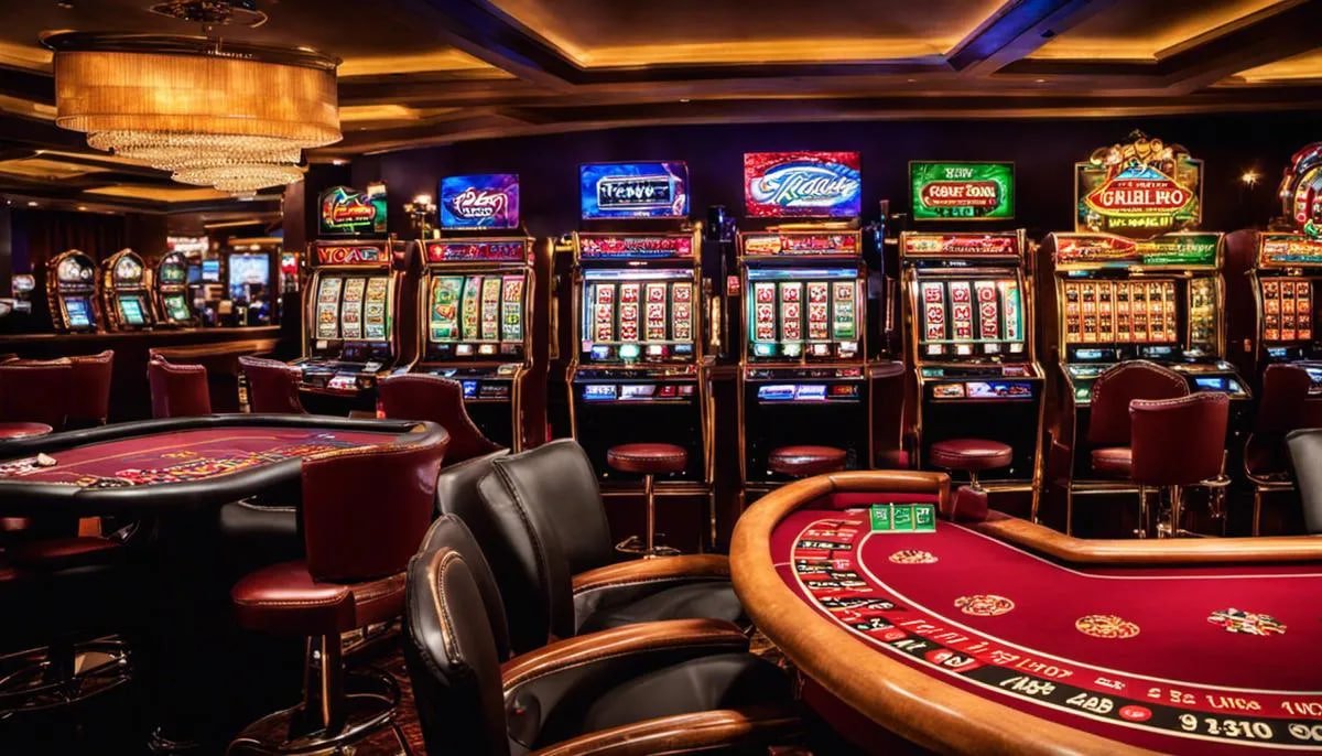 Antarmuka permainan NetEnt di sekolahtoto menampilkan slot video dan meja blackjack live